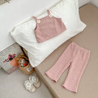 Spring and Autumn Baby Kids Girls Flowers Decorated Sleeveless Vest,